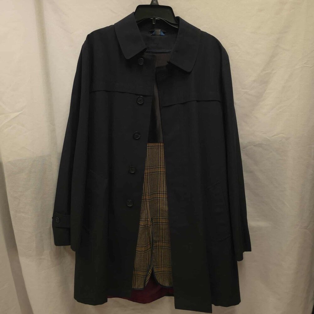 TOWNCRAFT TRENCH COAT VINTAGE JC PENNEY CHARCOAL GRAY SIZE 40 LONG